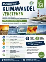 Vorschau - Stundenentwürfe - Klimawandel verstehen – komplette Unterrichtsreihe: 6 Doppelstunden vom Klimadiagramm bis zum Klimaschutz, mit Norddeutschland-Schwerpunkt - Deckblatt