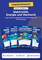 Vorschau - Arbeitsblätter - Elektrizität, Energie, Paket mit 11 Materialien, Klasse 7-8 - Deckblatt