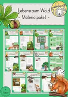 Vorschau - Stundenentwürfe - Wald Unterrichtsreihe Materialpaket Sachunterricht - Deckblatt