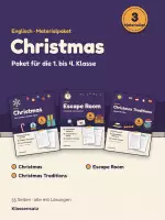 Vorschau - Arbeitsblätter - Christmas Englisch Paket 1. bis 4. Klasse mit Escape Room - Deckblatt