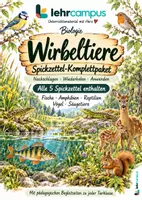 Vorschau - Poster - Wirbeltiere – Spickzettel-Komplettpaket mit pädagogischen Begleitseiten - Deckblatt