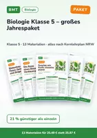Vorschau - Arbeitsblätter - Biologie Klasse 5 – großes Jahrespaket - Deckblatt