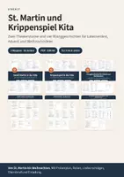 Vorschau - Lehrpläne/Lehrermaterial - St. Martin und Krippenspiel Kita – Paket mit Klanggeschichte Weihnachten - Deckblatt