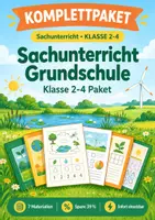 Vorschau - Arbeitsblätter - Sachunterricht Grundschule Klasse 2-4 Paket - Deckblatt
