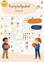 Vorschau - Arbeitsblätter - Herbst Komplettpaket | 25 Materialien | Deutsch, Sachunterricht, Mathe, Spiele - Deckblatt