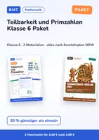 Vorschau - Arbeitsblätter - Teilbarkeit und Primzahlen Klasse 6 Paket - Deckblatt