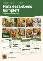 Vorschau - Stundenentwürfe - Ökologie Ökosysteme Wald und See komplett Biologie Klasse 7 8 | Paket 20 Unterrichtsstunden 320 Seiten mit Lösungen | Boarding Pass, Exit-Ticket, Übungen | Netz des Lebens Paket komplett - Deckblatt