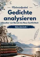 Vorschau - Arbeitsblätter - Gedichte analysieren – 15 Klassiker der Lyrik - Deckblatt