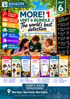 Vorschau - Stundenentwürfe - MORE! 1 Unit 6 (LP 2023) • ENGLIVA BUNDLE: The world's best detective – Komplettpaket (7 Module) - Deckblatt