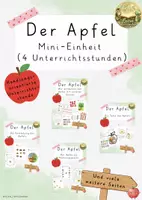 Vorschau - Stundenentwürfe - Materialpaket- Der Apfel Mini-Einheit (4 Unterrichtsstunden) - Deckblatt