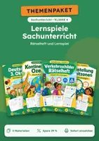 Vorschau - Arbeitsblätter - Lernspiele Sachunterricht, Paket mit 5 Materialien, Klasse 4 - Deckblatt