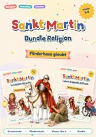 Vorschau - Arbeitsblätter - Sankt Martin Bundle Religion | Klasse 1 bis 4 | Leichte Sprache, Kamishibai, Legende, Bräuche - Deckblatt