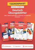 Vorschau - Arbeitsblätter - oder, Übungs-Set Deutsch (Teil 2), Klasse 5-6 - Deckblatt