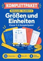 Vorschau - Arbeitsblätter - Größen und Einheiten Klasse 5-6 Komplettpaket - Deckblatt