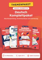 Vorschau - Arbeitsblätter - Abschlussprüfung, Komplettpaket Deutsch, Klasse 9-10 - Deckblatt