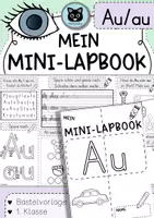 Vorschau - Unterrichtsreihen - Mini-Lapbook | Lautverbindung Au/au | Buchstabeneinführung - Deckblatt