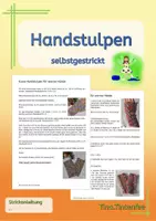 Vorschau - Text - Handstulpen - Anleitung zum Selbermachen - Deckblatt
