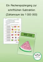 Vorschau - Arbeitsblätter - Rechenspaziergang zur schriftlichen Subtraktion - Deckblatt