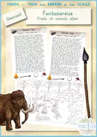 Vorschau - Mal- und Bastelvorlagen - Steinzeit Fantasiereise Frieda ist niemals allein - Deckblatt