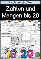 Vorschau - Arbeitsblätter - Zahlen und Mengen bis 20 - Arbeitsblätter - Deckblatt