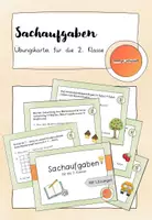 Vorschau - Aufgabenkarten - Übungskartei: Sachaufgaben für die 2. Klasse - Deckblatt