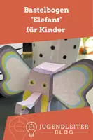 Vorschau - Mal- und Bastelvorlagen - Bastelbogen "Elefant" für Kinder - Deckblatt