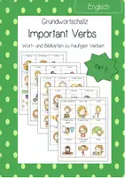 Vorschau - Merkblätter - Wort- und Bildkarten zu häufigen Verben im Englischen - Part 3 - Deckblatt