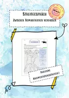 Vorschau - Arbeitsblätter - Streitgespräch zwischen Figuren - Argumentation - Deckblatt