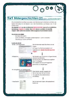 Vorschau - Arbeitsblätter - 1x1 digitale+analoge Lese- und Rechenübungen mit Bildergeschichten(2) - Seite 1
