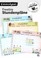 Vorschau - Poster - Stundenplan Vorlagen 1.-9. Stunde #diversitykids - Deckblatt