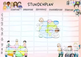 Vorschau - Poster - Stundenplan Vorlagen 1.-9. Stunde #diversitykids - Seite 2