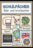 Vorschau - Bildkarten - Bildkarten Schulfächer – Bild- und Wortkarten für Deutsch, DaZ und DaF | Wortschatz - Deckblatt