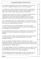 Vorschau - Arbeitsblätter - Lesespaziergang Sommerferien - Seite 2
