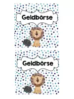 Vorschau - Bildkarten - Vorlage für eine Geldbörse (Löwenklasse) - Seite 2