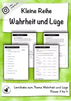 Vorschau - Unterrichtsreihen - Ethik - Wahrheit und Lüge - kleine Reihe - Deckblatt