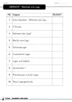 Vorschau - Unterrichtsreihen - Ethik - Wahrheit und Lüge - kleine Reihe - Seite 1
