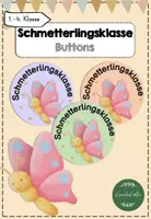 Vorschau - Bildkarten - Schmetterlingsklasse Buttons - Deckblatt