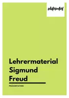 Vorschau - Stundenentwürfe - Lehrermaterial: Sigmund Freud mit Theorien & Modellen - Präsentation - Deckblatt
