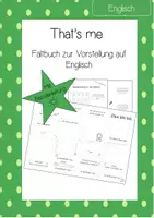 Vorschau - Mal- und Bastelvorlagen - Faltbuch - That's me (mit Anleitung) - Deckblatt