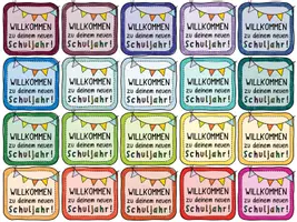 Vorschau - Mal- und Bastelvorlagen - Willkommenskärtchen / Neues Schuljahr - Seite 2