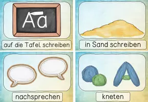 Vorschau - Stationenlernen - Materialpaket Stationskarten Buchstaben und Ziffern - Seite 2