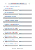 Vorschau - Arbeitsblätter - Lesequiz Ritterwelt (in Silbenschreibweise) (Kl. 1 und 2) - Seite 1