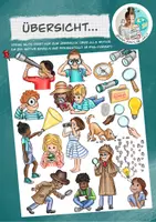Vorschau - selbst erstellte Cliparts/Grafiken - Cliparts-Set Figuren & Motive "Entdecker-Kinder" / Detektive - Seite 1