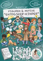 Vorschau - selbst erstellte Cliparts/Grafiken - Cliparts-Set Figuren & Motive "Entdecker-Kinder" / Detektive - Deckblatt