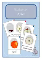 Vorschau - Bildkarten - Bildkarten Apfel - Deckblatt