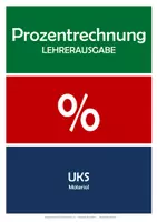 Vorschau - Stundenentwürfe - Materialpaket: Lernplakate und Übungsaufgaben zur Prozentrechnung - Seite 1