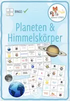 Vorschau - Spiele - Planeten und Himmelskörper - Bingo - Deckblatt