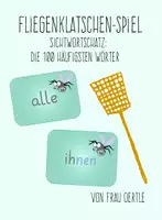Vorschau - Spiele - Fliegenklatsch-Spiel: Sichtwortschatz, die 100 häufigsten Wörter - Deckblatt