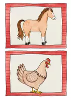 Vorschau - Fördermaterial/Inklusion - Flashcards - On the farm - Seite 3