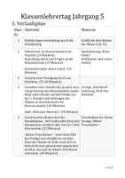 Vorschau - Stundenentwürfe - Kompletter Klassenlehrertag für die 5. Klasse - Deckblatt